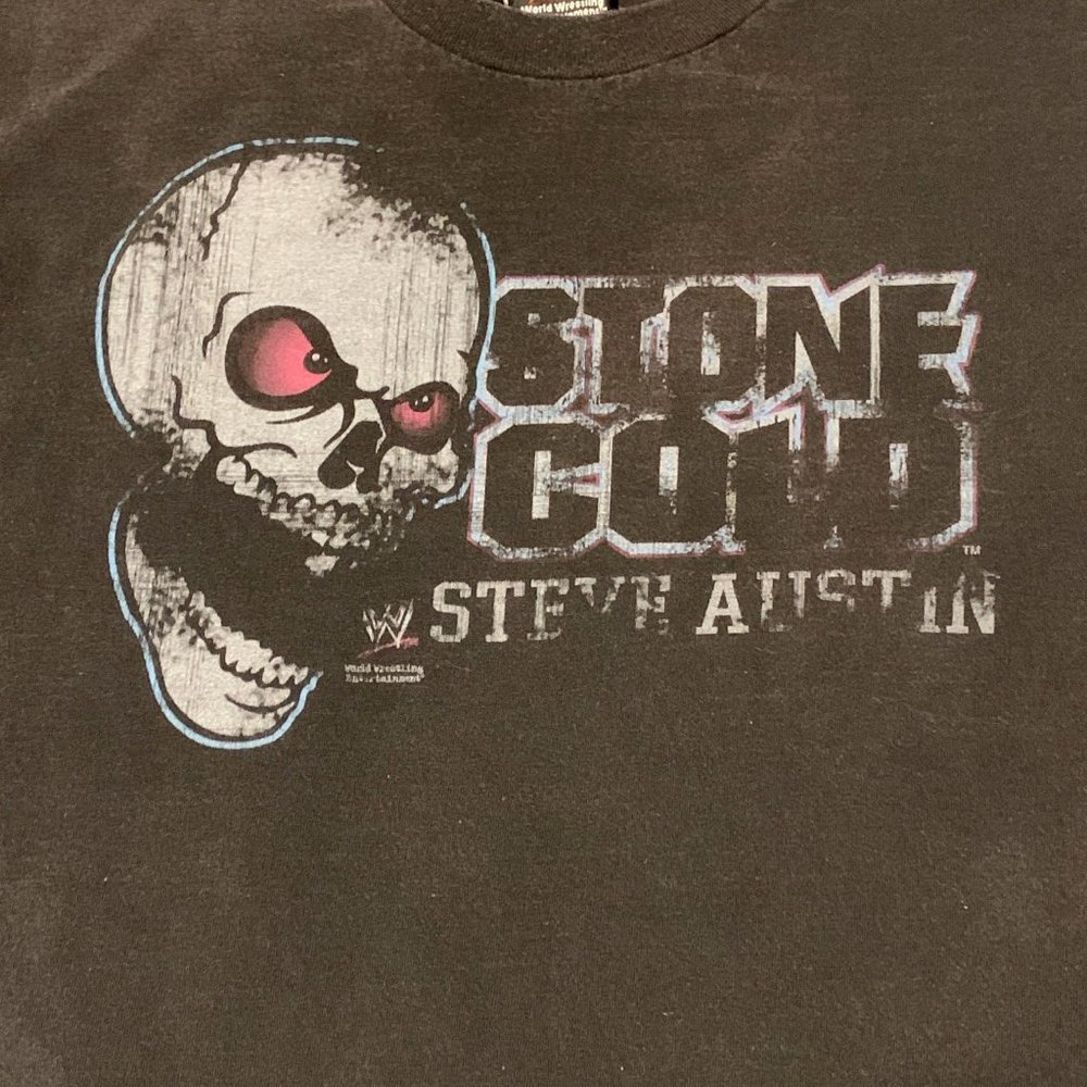 Vintage 2002 Stone Cold Steve Austin WWE Shirt Size Large Y2k  WWF 3:16 Skull-